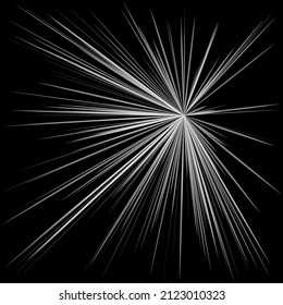 Radiales, radiantes rayos dinámicos, líneas de vigas. Starburst, elemento de explosión de sol. Brillo, efecto de brillo. Diseño brillante, brillante, brillante