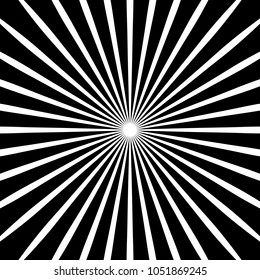 Radial, radiating lines abstract circular illustration in square format