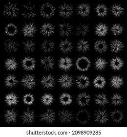 Radial, líneas radiantes, vigas, rayos. Líneas aleatorias divergentes