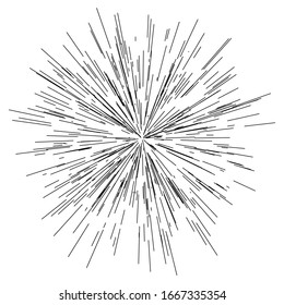 radial / radiating lines burst, explosion, blast effect