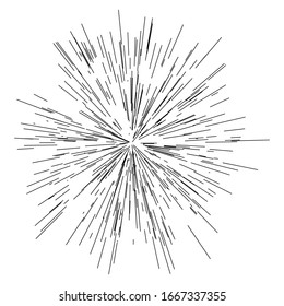 radial / radiating lines burst, explosion, blast effect