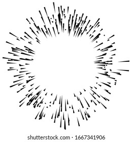 líneas radiales / radiantes estallan, explosionan, efecto de explosión