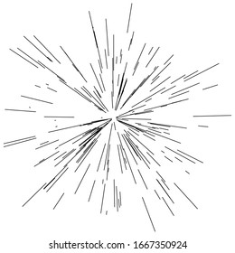 radial / radiating lines burst, explosion, blast effect