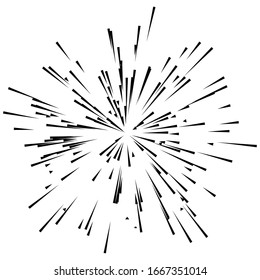 Radial / Radiating Lines Burst, Explosion, Blast Effect