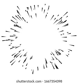 radial / radiating lines burst, explosion, blast effect