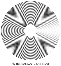 Radial, radiating lines element. circular, concentric circle lines, abstract circle art lines, pattern art line in circle