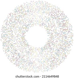 Radial, radiating lines. Radiation, explosion, twinkle, glare and glint effect. Abstract blast, aurora, aura effect design