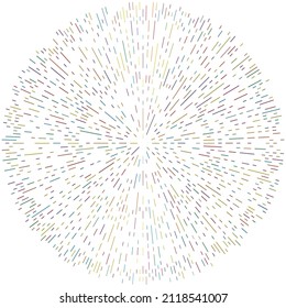 Radial, radiating lines. Radiation, explosion, twinkle, glare and glint effect. Abstract blast, aurora, aura effect design