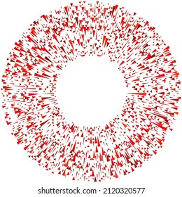Radial, radiating lines. Radiation, explosion, twinkle, glare and glint effect. Abstract blast, aurora, aura effect design