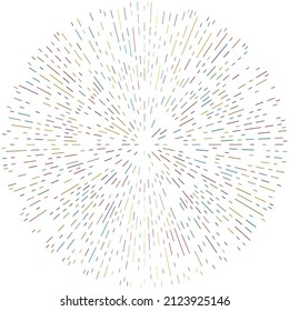 Radial, radiating lines. Radiation, explosion, twinkle, glare and glint effect. Abstract blast, aurora, aura effect design
