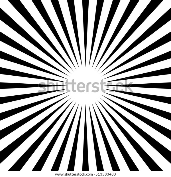 Radial Radiating Lines Starburst Sunburst Circular Stock Vector