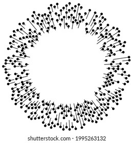 Radial, radiating lines, stripes abstract element for explosion, burst, spread theme