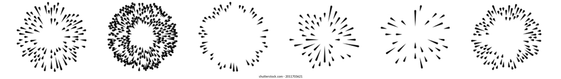 Radial, radiating lines, stripes abstract element for explosion, burst, spread theme