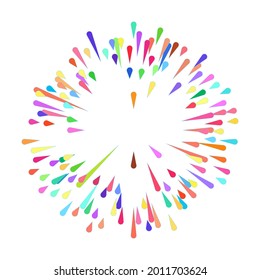 Radial, líneas radiantes, rayas, elemento abstracto para explosión, ráfaga, tema de propagación