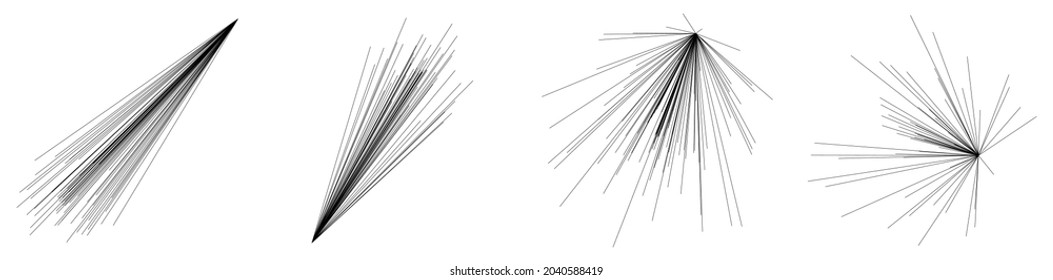 Radial, Strahlungslinien, abstraktes Streifen-Element für Explosionen, Bersten, Spread-Thema