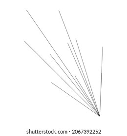 Radial, radiating lines, stripes abstract element for explosion, burst, spread theme
