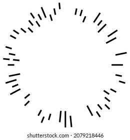 Radial, líneas radiantes, rayas, elemento abstracto para explosión, ráfaga, tema de propagación