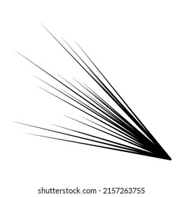 Radial, radiating lines, stripes abstract element for explosion, burst, spread theme