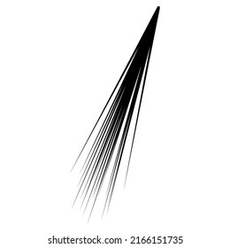 Radial, radiating lines, stripes abstract element for explosion, burst, spread theme
