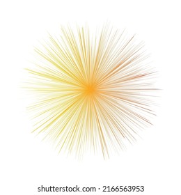 Radial, radiating lines, stripes abstract element for explosion, burst, spread theme
