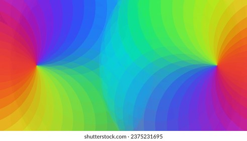  Vector Colored Radial