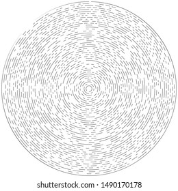 Radial ray, beam lines. Circular radiation stripes pattern. Gleam, sparkle effect. Glaze, flare design. Sunburst, starburst concentric lines as radiance, glitter illustration