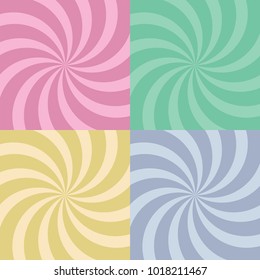 Radial Rays Background collection with Pastel Color