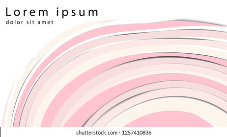 Radial rippled curvy backdrop. Gentle mauve eddy surface with space for text. Appetizing jam of juicy fruits rose color: currant, strawberry, cranberries, cherry, redcurrants