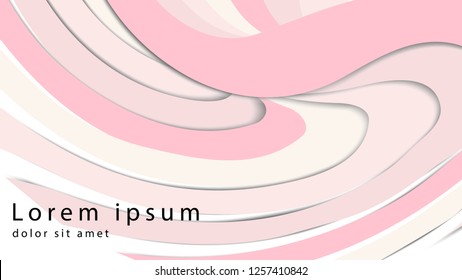 Radial rippled curvy backdrop. Gentle mauve eddy surface with space for text. Appetizing jam of juicy fruits rose color: currant, strawberry, cranberries, cherry, redcurrants