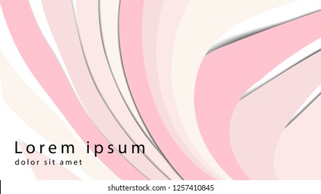Radial rippled curvy backdrop. Gentle mauve eddy surface with space for text. Appetizing jam of juicy fruits rose color: currant, strawberry, cranberries, cherry, redcurrants