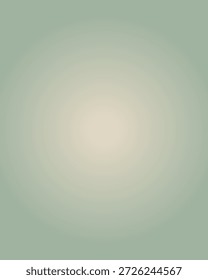 Fundo de gradiente verde sábio radial com centro de luz brilhante para apresentação de produtos e elegante.