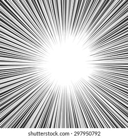 Radial speed, bubble comic speech, vector format