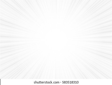 Radial speed line zoom vector on white background. Great for cover, background presentation and basic layout