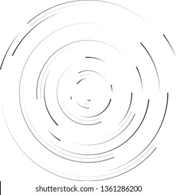 Radial speed Lines in Circle Form for comic books . Explosion background . Vector Illustration .Technology round Logo . Circular Design element . Abstract Geometric shape . Sunburst .