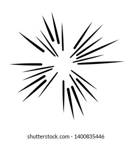 Radial speed Lines in Circle Form for comic books . fireworks Explosion background . Vector Illustration . Starburst
 round Logo . Circular Design element . Abstract Geometric shape . Sunburst .