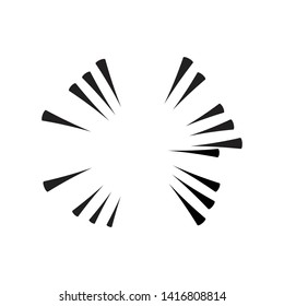 Radial speed Lines in Circle Form for comic books . fireworks Explosion background . Vector Illustration . Starburst
 round Logo . Circular Design element . Abstract Geometric shape . Sunburst .