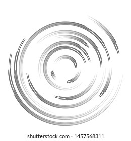 Radial speed Lines in Circle Form for comic books . Explosion background . Vector Illustration .Technology round Logo . Circular Design element . Abstract Geometric shape . Sunburst .