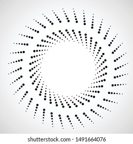 Radial speed Lines in Circle Form for comic books . fireworks Explosion background . Vector Illustration . Starburst
 round Logo . Circular Design element . Abstract Geometric star rays . Sunburst .