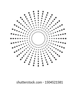 Radial speed Lines in Circle Form for comic books . fireworks Explosion background . Vector Illustration . Starburst
 round Logo . Circular Design element . Abstract Geometric star rays . Sunburst .