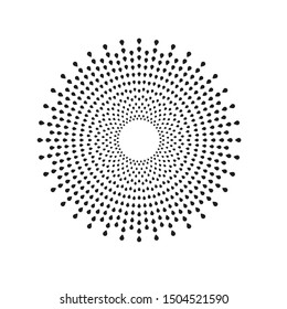 Radial speed Lines in Circle Form for comic books . fireworks Explosion background . Vector Illustration . Starburst
 round Logo . Circular Design element . Abstract Geometric star rays . Sunburst .
