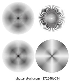 Radial speed Lines in Circle Form for comic books . Explosion background . Vector Illustration .Technology round Logo . Circular Design element . Abstract Geometric shape . 