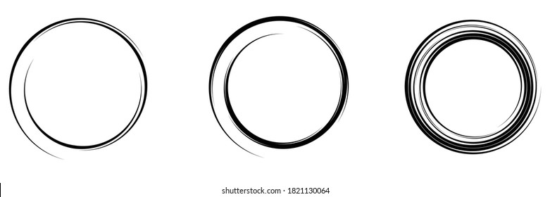 Radial speed Lines in Circle Form for comic books . Explosion background . Vector Illustration .Technology round Logo . Circular Design element . Abstract Geometric shape . Sunburst .