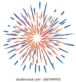 Radial speed Lines in Circle Form for comic books . fireworks Explosion background . Vector Illustration . Starburst
 Burst Logo . Circular Design element . Abstract Geometric star rays . Sunburst .