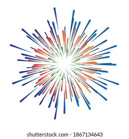 Líneas de velocidad radial en forma de círculo para historietas . fuegos artificiales Fondo de explosión . Ilustración vectorial. Starburst
 logotipo redondo. Elemento de diseño circular. Resumen Rayos de estrellas geométricas . Salto de sol.