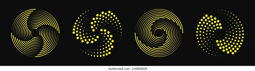 Radial speed Lines in Circle Form for comic books.