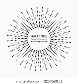 Radial speed lines in circle form for comic books. Fireworks explosion background. Vector illustration. Starburst round Logo. Circular design element. Abstract Geometric star rays.
