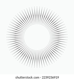 Radial speed lines in circle form for comic books. Fireworks explosion background. Vector illustration. Starburst round Logo. Circular design element. Abstract Geometric star rays.