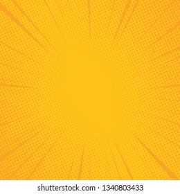 Radial speed lines for comic books. Explosion background.Vector illustration.