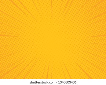 Radial speed lines for comic books. Explosion background.Vector illustration.