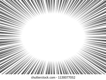 Radial Speed Lines: line of manga